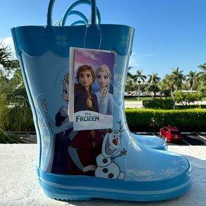 Kids rain boots, Disney Frozen, Girls, size 8, brand new, blue